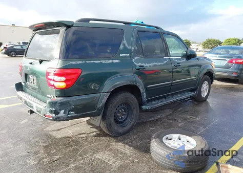 2002 Toyota Sequoia Limited V8 from USA, damaged, VIN 5TDZT38A52S088041